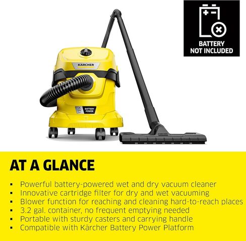 Karcher 2 Compact WD 2-18, Yellow in Saudi Arabia