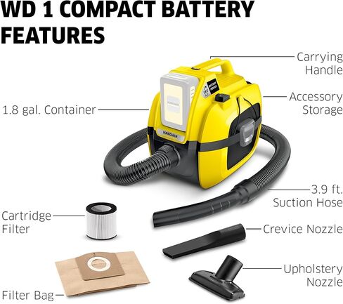 كارشر 2 كومباكت WD 2-18، أصفر in Kuwait