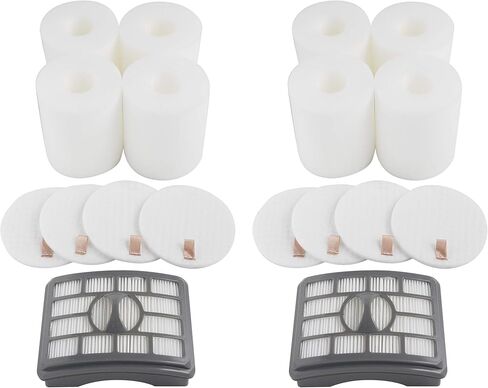 مجموعة استبدال فلاتر التفريغ LTWHOME 2 + 8 عبوات متوافقة مع Shark Rotator Pro Lift-Away NV500، NV501، NV502، NV503، NV505، NV510، NV520، NV552، UV560، NV642، الجزء XFF500 XHF500 in Kuwait