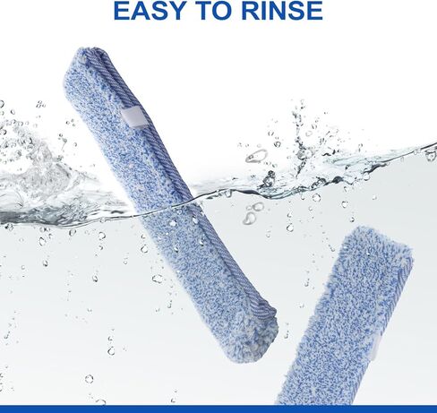 بديل عبوة LANMU مقاس 14 بوصة من الألياف الدقيقة متوافق مع منظف النوافذ MR.SIGA، غلاف قابل للغسل وإعادة الاستخدام لأداة تنظيف النوافذ (عبوتان) in Kuwait