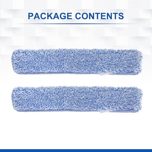 بديل عبوة LANMU مقاس 14 بوصة من الألياف الدقيقة متوافق مع منظف النوافذ MR.SIGA، غلاف قابل للغسل وإعادة الاستخدام لأداة تنظيف النوافذ (عبوتان) in Kuwait