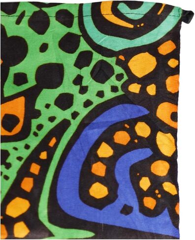 Sunshine Joy 3D Psychedelic Sunburst Tapestry Tablecloth Beach Sheet 60x90 Inches - Green & Gold in Saudi Arabia