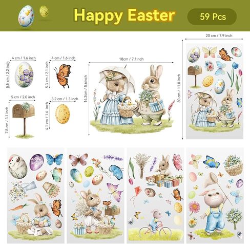 Spring Window Clings, YUOROS Butterfly Flower Window Stickers for Glass Windows in Saudi Arabia
