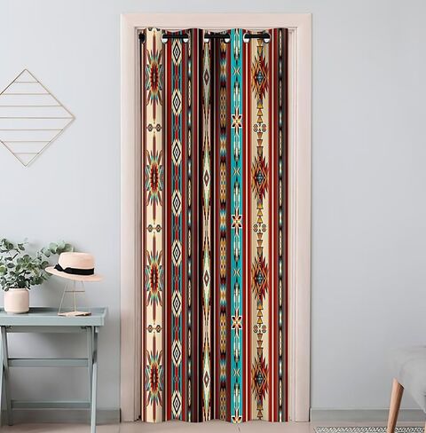 William Morris Floral Tree Doorway Curtains Privacy, Vintage Green Botanical Closet Door Curtain for Bedroom, Room Darkening Thermal Insulated Curtain Drape for Doors Windows W34 x L80 inch in Saudi Arabia