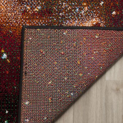مجموعة SAFAVIEH Galaxy Collection 2'3" x 10' أرجواني / متعدد GAL109P مجردة غير قابلة للتساقط، سجادة غرفة المعيشة، مدخل الردهة، غرفة النوم، عداء in Saudi Arabia