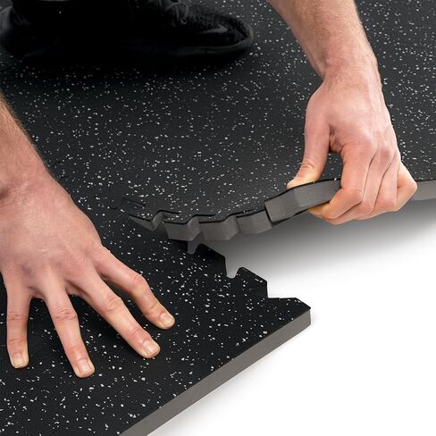 Marcy Interlocking Dual Density Rubber Top EVA Foam Home Gym Floor Mat for Exercise Equipment & Accessories MAT-40 in Kuwait