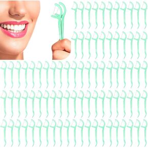 Maxdot 1000 Count Fresh Mint Flavor Dental Flossers Picks Bulk High Toughness Dental Floss Picks Tooth Picks Flossing System for Adults Family Travel Tight Spaces Teeth Cleaning