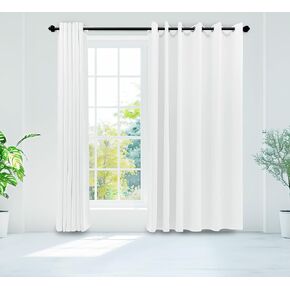 Christmas Red Curtains for Living Room Bedroom 2 Panel Set 84 Inches Long Room Light Filtering Curtain Panels with Grommet Top Window Drapes 52x84 Inch