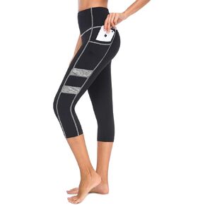 Sugar Pocket Womens Workout Cparis Running Pants