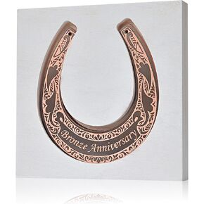 Bronze Anniversary Horseshoe - 8th Anniversary | 8th Year Anniversary | 8th Wedding Anniversary | 8 Year Wedding Anniversary | Bronze Wedding Anniversary | 8 Year Anniversary | Bronze Gifts