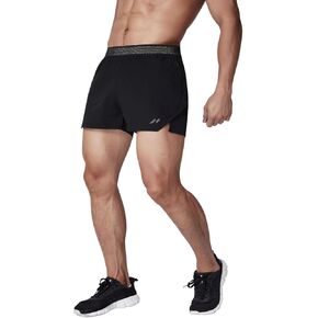 Men's Running Shorts 3 inch Gym Shorts Men Quick Dry Breathable Lightweight Zip Pockets
