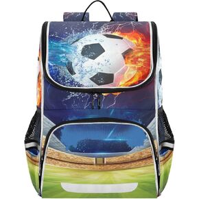 ZAZYXTJ Basketball School Kids Backpack with Reflective Strip for Girls and Boys 6-12 Elementary Student Bookbag Middle School Bags