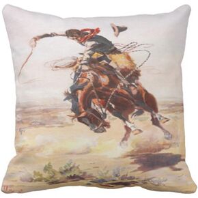 Emvency رمي غطاء وسادة قديم خمر الغرب المتوحش كاوبوي خالف الحصان كسوة وسائد للزينة ديكور المنزل مربع 20x20 بوصة المخدة in Kuwait