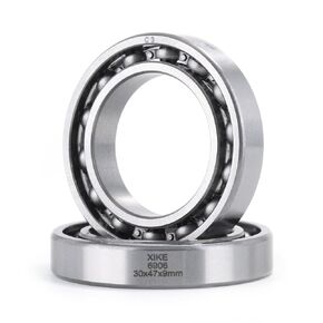 XIKE 2 Pcs 6906 C3 Deep Groove Bearing 30x47x9mm,Chrome Steel Open C3 Clearance Bearing for Industrial Wheels,Pump and Gear Equipment.