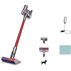 Dyson V8 Fluffy Cordless Stick Vacuum Cleaner, Red + Accessories
