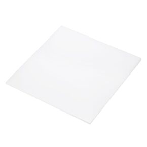 8 x 8 Inch UHMW Polyethylene Sheets, 5/32 Inch Thick Ultra High Molecular Weight White Plastic Sheet [for Home, Industrial]