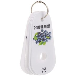 Blueberry Measuring Rulers, Fruit Diameter Gauge Ruler for Cherry and Blueberry, Cherry Diameter Ruler Portable Blueberry Diameter Gauge Ruler Fruits Diameter Measuring Tools