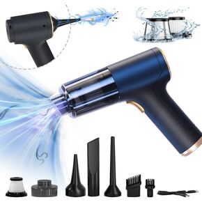 Handheld Vacuum Cleaner, 12000Pa Vacuum Cleaner and Air Duster,car vacuums with Best Suction Cordless for Car, Home, Office, Pet,Hand Vacuum Cordless Rechargeable