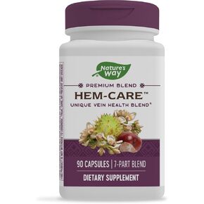 Nature's Way Premium Hem-Care, Unique Vein Health Blend*, 90 Capsules