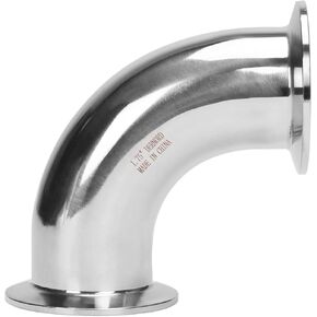 DERNORD 1-3/4" Tube OD Elbow 90 Degree Sanitary Pipe Fitting SS304 Tri Clamp 2 Inch