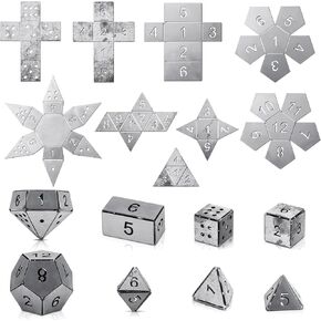 Therwen 9 Pieces Dice Welding Kit Welding Coupons DIY Welding Equipment Mild Steel Triangle Plate for Beginners TIG MIG Gas Arc Stick Welding Training Practice Accessories Tools, 8 Styles (1.5 Inch)