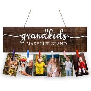 Birthday Gifts for Grandma,Grandparents Gifts,Family Picture Frame,Our Greatest Blessings Call Us Nana and Papa Grandma Brag Board,Grandma Birthday Gifts,Mother’s Day Grandma Gifts