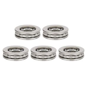 Qqmora 5pcs 51104 Plane Axial Ball Thrust Bearing High Precision Practical Industrial Hardware Accessory 15x9x4 Thrust Bearing 51104 Thrust Bearings 19mm bore