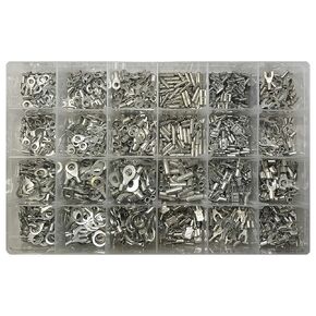 Sherco-Auto 1200 Piece Non-Insulated Wire Terminal Crimp Connector Assortment Kit - USA Made