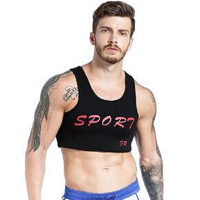 Men's Neoprene Brace Vest Chest Support Strap Protective Gear Fitness Sports Injury Prevention and Recovery (M)