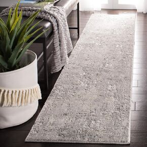 SAFAVIEH Invista Collection Runner Rug - 2' x 8', Grey & Ivory, Modern Abstract Design, Non-Shedding & Easy Care, Ideal for High Traffic Areas in Living Room, Bedroom (INV413G)