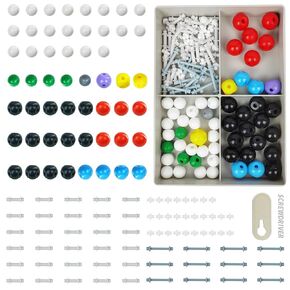 EVOTECH Scientific Chemistry Molecular Model Kit (125 Pieces), Organic and Inorganic Chemistry Learning Teachers and Students Set, 2024 Newest