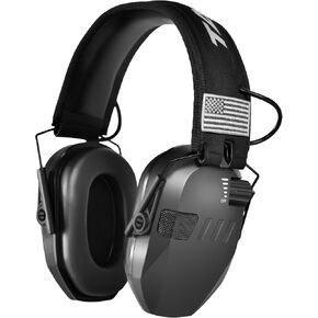 Electronic Shooting Ear Protection,NRR 23dB Active Noise Reduction Ear Muff with Sound Amplification for Gun Range, Ear Muffs Hearing Protection