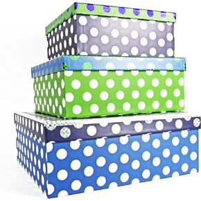 ALEF Elegant Decorative Inspirational Quotes Themed Nesting Gift Boxes -3 Boxes- Nesting Boxes Beautifully Themed and Decorated - Perfect for Gifts or Simple Decoration Around the House!