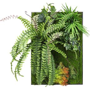 NAHARO 27.5''x 20'' Plant Wall Art Decoration,Handcrafted Craftsmanship for Natural Aesthetic, Artificial Moss Requires No Maintenance,Greenery for Home, Bedroom and Living Room Decoration