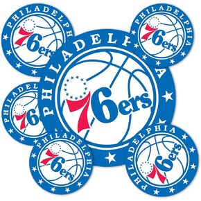 Desert Cactus Philadelphia 76ers NBA Officially Licensed Sticker Vinyl Decal Laptop Water Bottle Car Scrapbook (Type 3 Global)