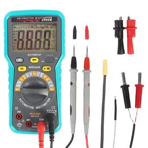 Digital Multimeter Tester TRMS 6000 Counts RPM Non-Contact Voltage Test Magnetic Attachment Back Light Flashlight Anti-Burn Auto-Ranging Meter Dwell Angle AC/DC Voltage Current Resistance