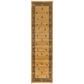 Unique Loom Fars Collection Classic Tribal Inspired Design with Border Area Rug, 2' 7" x 10' 0", Tan/Gray