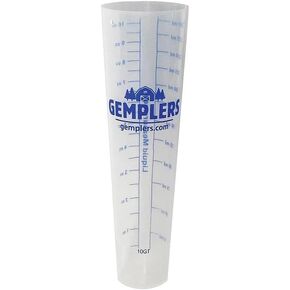 Gemplers 10-ounce Heavy-Duty Polypropylene Measuring Tube Excellent Resistance to Pesticides and Corrosive Chemicals, Printed Graduations 1-10oz or 25-300ml