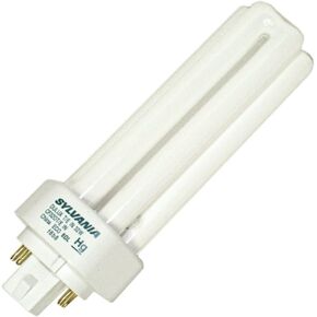 Sylvania 20886 (4-Pack) CF32DT/E/IN/841/ECO 32-Watt Triple Tube Compact Fluorescent Light Bulb, 4100K, 2400 Lumens, 82 CRI, T4 Shape, 4-Pin GX24Q-3 Base