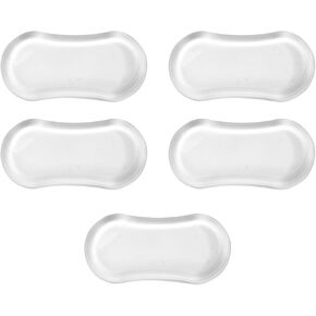 5Pcs Toilet Seat Bumpers, Universal Toilet Lid Bidet Replacement Bumper Kit Silicone Rubber Bumpers for Bidet Attachment with Strong Adhesive for Families, Hotels, School Toilet, Toilet Seat Bumpers