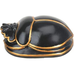 Egyptian Black Scarab Collectible Figurine