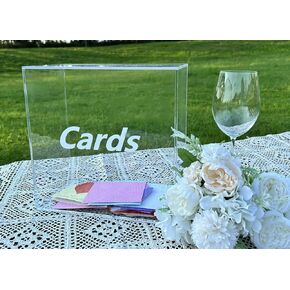 Acrylic Card Box, Blank Card Box for Wedding Reception, Wedding Card Box Graduation Card Box for Party Decorations