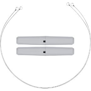 Stainless Steel Cheese Cutting Replacement Wires For Soft and Hard Cheese - Easy to Use and Clean - 2 Wires 36" + 1 Pair Egronomic Plastic Handle
