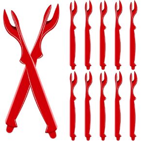 12Pcs Crab Legs Crackers, Seafood Cracker for Crab, Lobster, Crawfish, Prawns and Shrimp, Super Easy Seafood Sheller, Seafood Tools