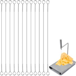 12 Pcs Cheese Slicer Wire Replacement Cheese Cutter Wire for Cheese Cutting，5-11/16 Inch cheese slicer wire replacement cutter kit