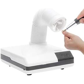 BONEW Global 60W 2 in 1 Powerful Mini Desktop Vacuum Cleaner Instrument Dust Collector Extract Mobile Suction Lab Nail Art Salon Manicure Dust Polishing Clean Tool