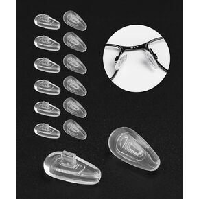 6 Pairs Replacement Nose Pads Nosepiece for Oakley Socket 5.0/Socket 5.5/Sway Bar/Limit Switch/Extender/Contrail/Barrelhouse OX3173 OX3174 OX3217 OX3218 OX5073 OX5076 OX5119 OX5121 OX3249