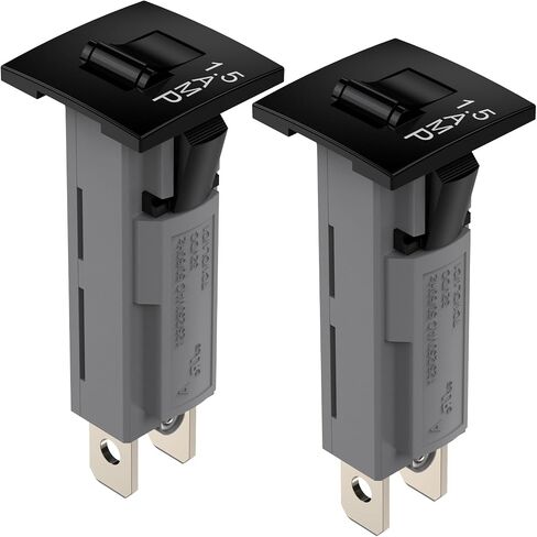 Thermal Circuit Breakers Fuseholder Type 125/250VAC 50/60Hz 32VDC 15Amp (Pack of 2) in Saudi Arabia