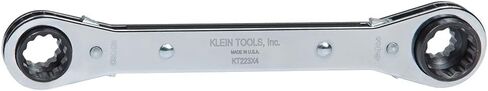 Klein Tools KT223X4 مفتاح ربط صندوقي 4 في 1 من Lineman، صنع في الولايات المتحدة الأمريكية، مقابس 1/2 و9/16 و5/8 و3/4 بوصة in Saudi Arabia