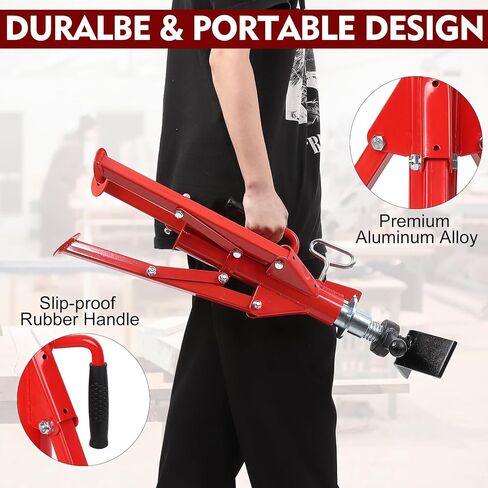 V Head Pipe Jack Stand,28-52 Inch Adjustable Height,1/2"-12" Capacity, 2500 lb Load Capacity, Heavy Duty Carbon Steel Body, Steel Jack Stands with Portable Folding Legs in Saudi Arabia